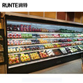 Customized Open Chiller Dairy Display Refrigerator Low Bottom Vegetable Cooler1