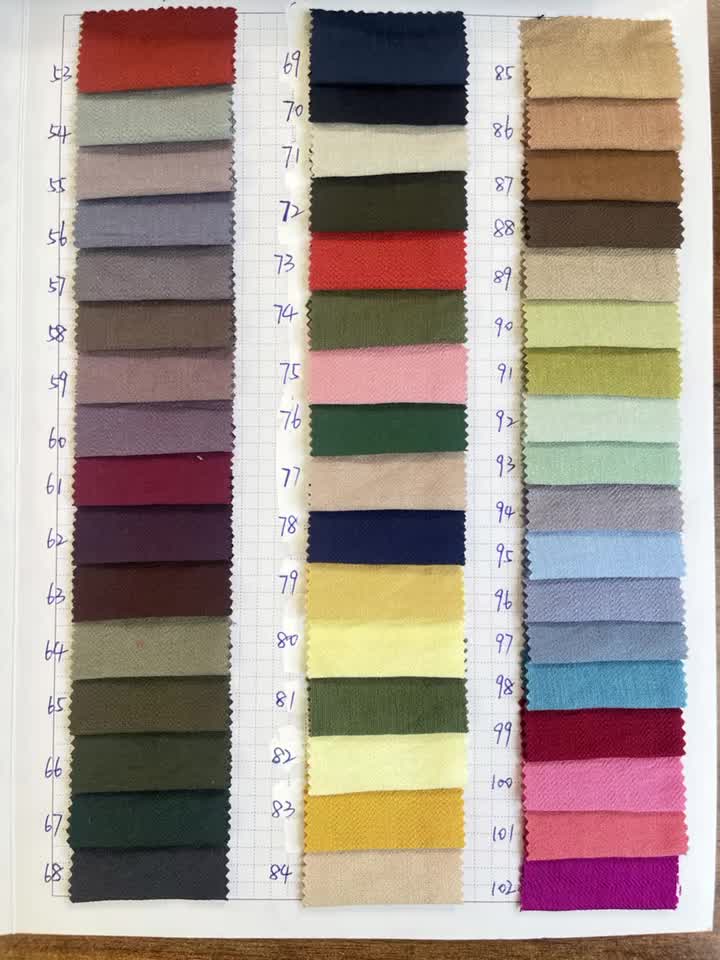 color swatches  85%viscose 15%nylon