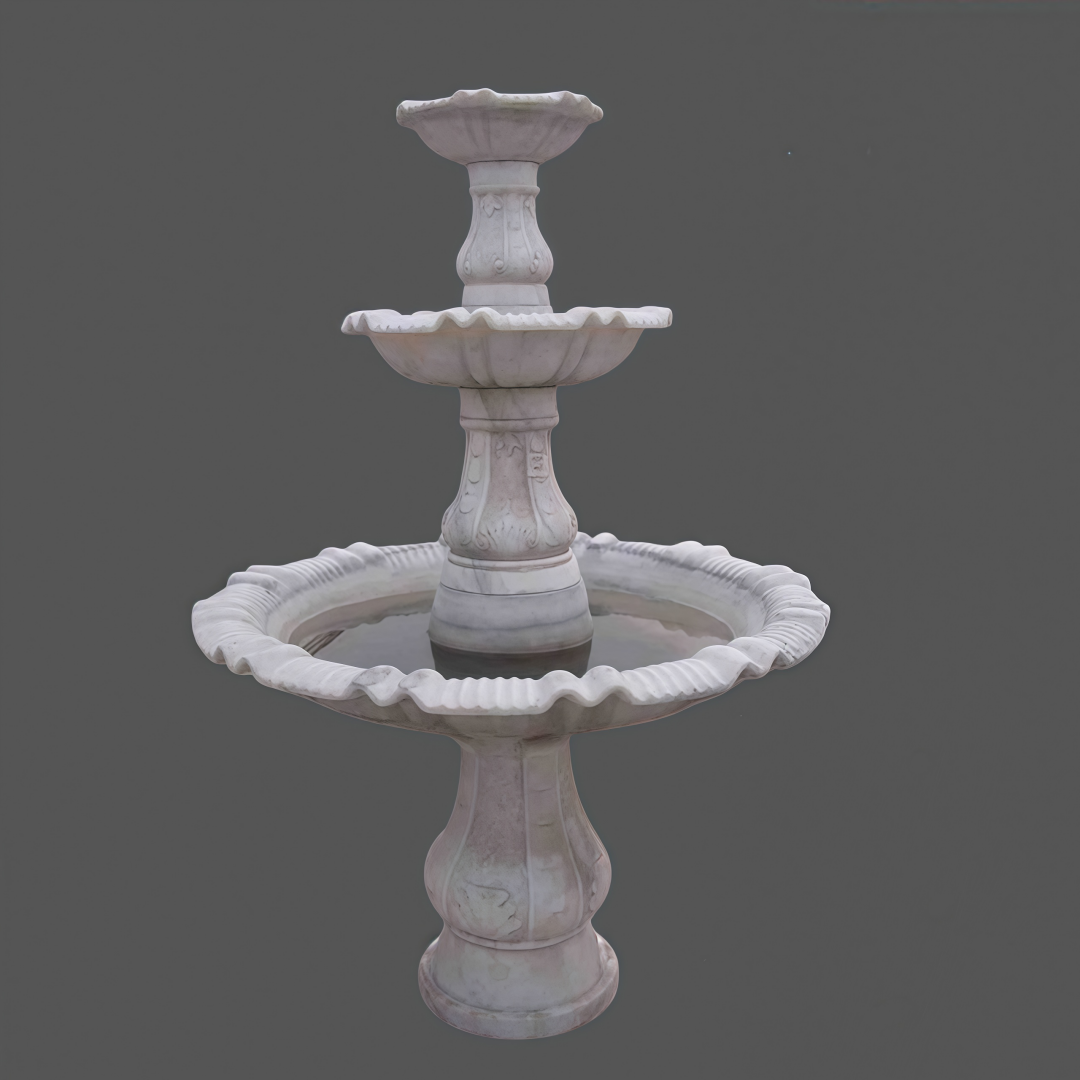 Classicalthreetiermarblefountain