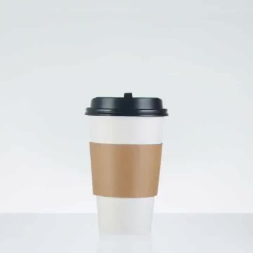 Customized universal disposable corrugated paper custom cup sleeve coffee milk tea heat insulation anti-scalding logo cup1