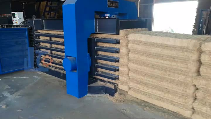 Horizontal Fully automatic hemp fibre compress