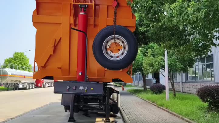 Trailer de dumper de 4 eixos 60tons