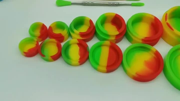 Produces Mini Non-stick Environmental Protection 2ml 3ml 5ml 7ml 11ml Capacity Organosilicone Container Wax Jar With Cover - Buy Silicone Container,Silicone Container Wax Jar,Silicone Wax Jar Product on Alibaba.com