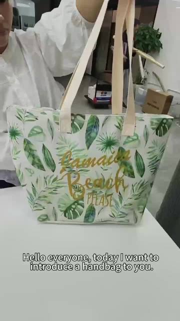 A portable canvas bag