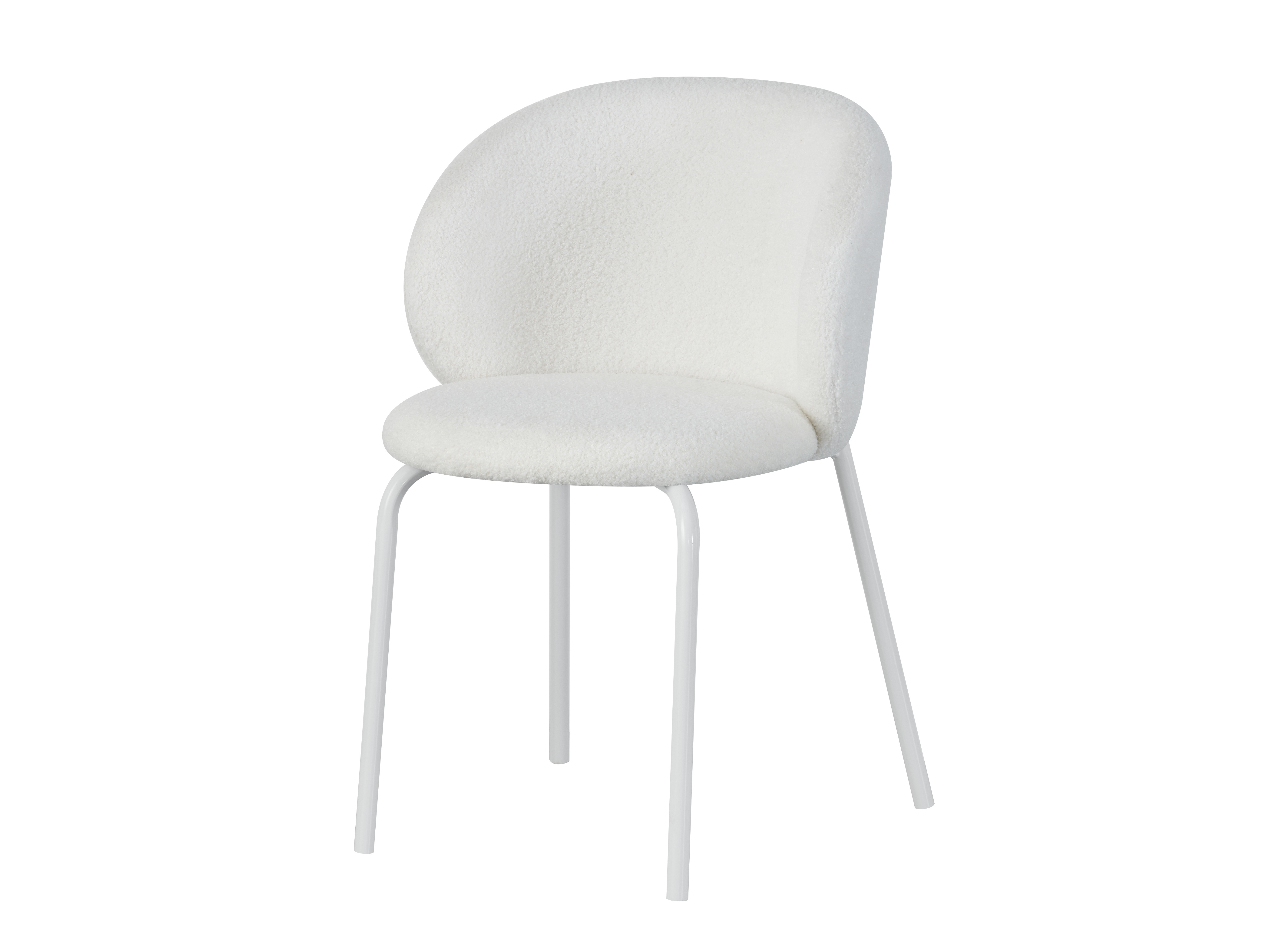 BR-24A31 Eleve seu espaço de jantar com esta moderna cadeira de jantar de veludo de pelúcia branca