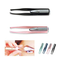 Custom Factory Wholesale Stainless Steel Eyebrow Tweezer with LED Light1