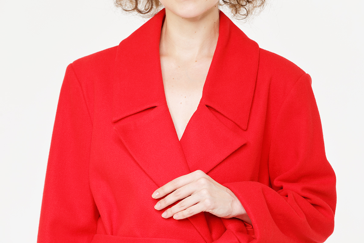 Slim Woolen Long Trench Coat Slim Woolen Long Trench Coat