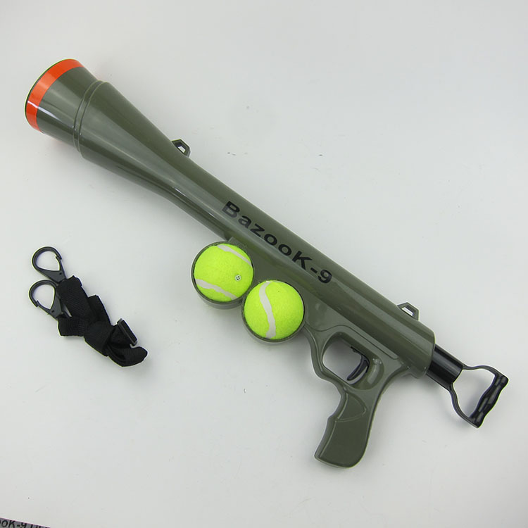 Vendita calda Nuovo design ABS palla da tennis giocattolo di addestramento del cane da compagnia Pistola Launcher