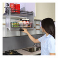 Stainless Steel Cabinet Dropdown Shelf Basket for Kitchen Lift Dropdown Basket1