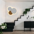 Modern Black White LED Wall Light for Round Living Room Bathroom Decor1