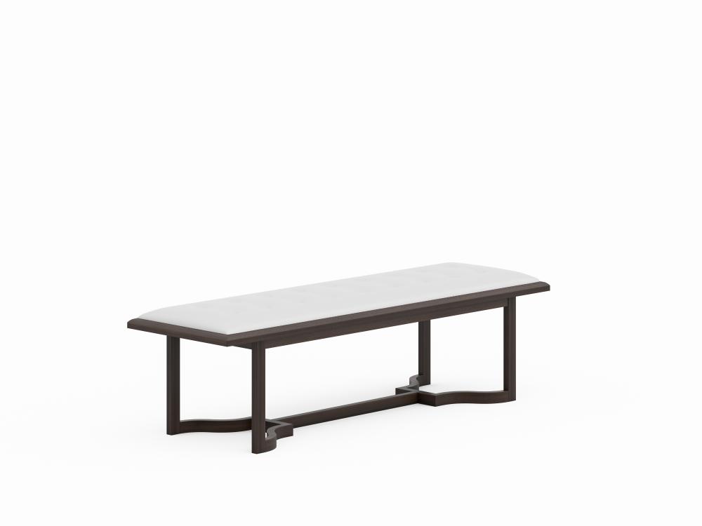 Ottoman Bench with Wooden Legs