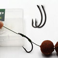 PTFE Coated High Carbon Steel Barbed Carp Fishing Hooks and Rigs1