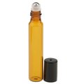 Wholesale Black Golden Cap Amber Glass Bottle 10ml Roll On Bottle Glass 10ml Roller Ball Bottles For Perfume Essential Oils1