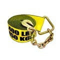 High Quality Flat Winch Straps with J Hooks for Truck Trailers - 5400 lbs, 4 Inch Polyester Webbing1