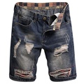 Καλοκαίρι Streetwear Cargo Denim Shorts Men&#39;s Fashion Brand Retro Multi-Pocket Pants Casual Trend Men&#39;s Short Jeans Masculino1