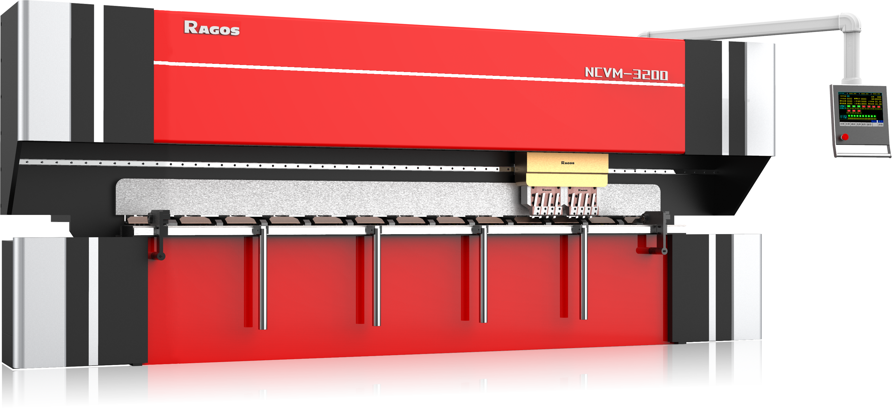 NCVM4000 CNC grooving slotting machine sheet metal