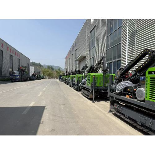 11 Sätze Diamantkernbohrgeräte sind aufgereiht und versandbereit