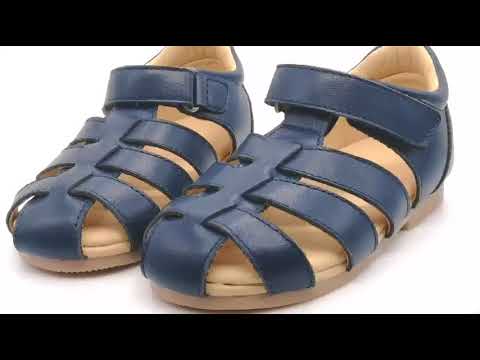 Wholesale Genuine Leather Fashion Summer Shoes Happy Kids Shoes Soft Sole Baby Sandal