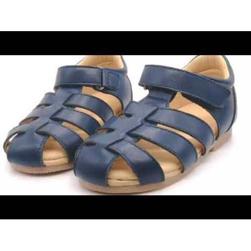 Wholesale Genuine Leather Fashion Summer Shoes Happy Kids Shoes Soft Sole Baby Sandal