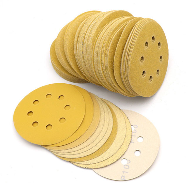 yellow sanding disc