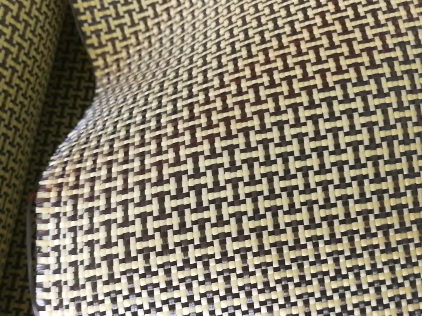 البيع الساخن أنا شكل الألياف الكربونية Aramid Hybrid Fabric1