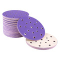 Metal Grinding Wholesale Sandpaper P240 Purple 150mm 6 Inch Hook and Loop Sanding Paper Abrasive Discs Ceramic Sanding Disc1
