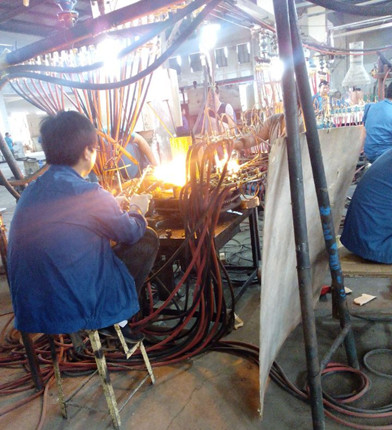 Glassware Production-Polishing