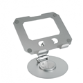 Kohlenstoffstahl-Metall, verstellbar, tragbar, faltbar, Pad-Halter, Ständer mit rutschfestem Silikon-Pads-Halter für Tablet, 360 180 Winkel1