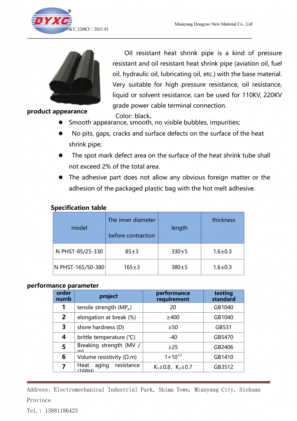 110kv 220kvoil Proof Tube