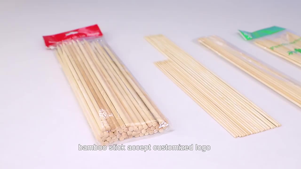 4.0MM*25CM Factory Wholesale Natural Bamboo Stick Barbecue stick with lowest price1