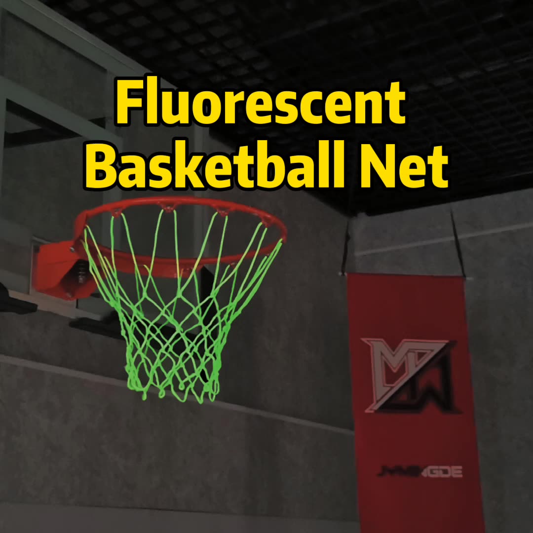 Hot Sale Luminous Indoor Light Up Glow in the Dark Nylon Outdoor Basketball Net1