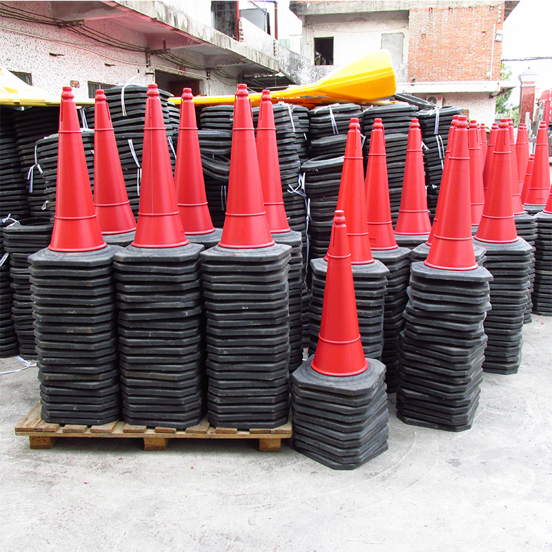 reflective film black base road traffic cone