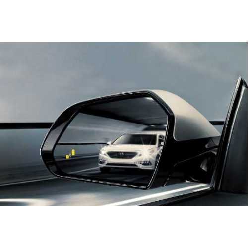 Future Automotive Non-destructive upgrade work for multifunctional blind spot monitoring system