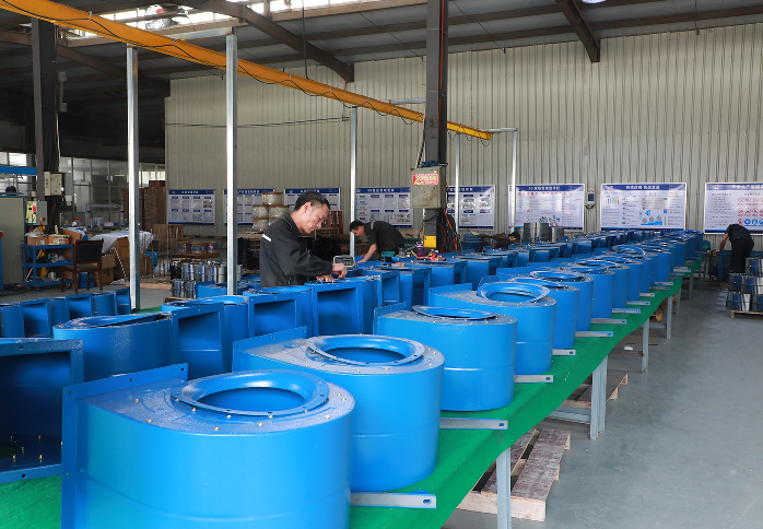 Air conditioning fan production line