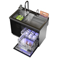 Kitchen built in dishwasher machine automatic smart ultrasonic in stainless steel sink dishwashers  for home1