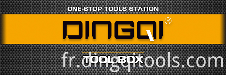 Boîte de rangement d'outils en plastique robuste en gros de vente chaude avec des outils de 3 couches