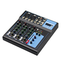 Professional DJ Mixing Console System - 4/6 Channel USB Audio Mixer with 48V Phantom Power1
