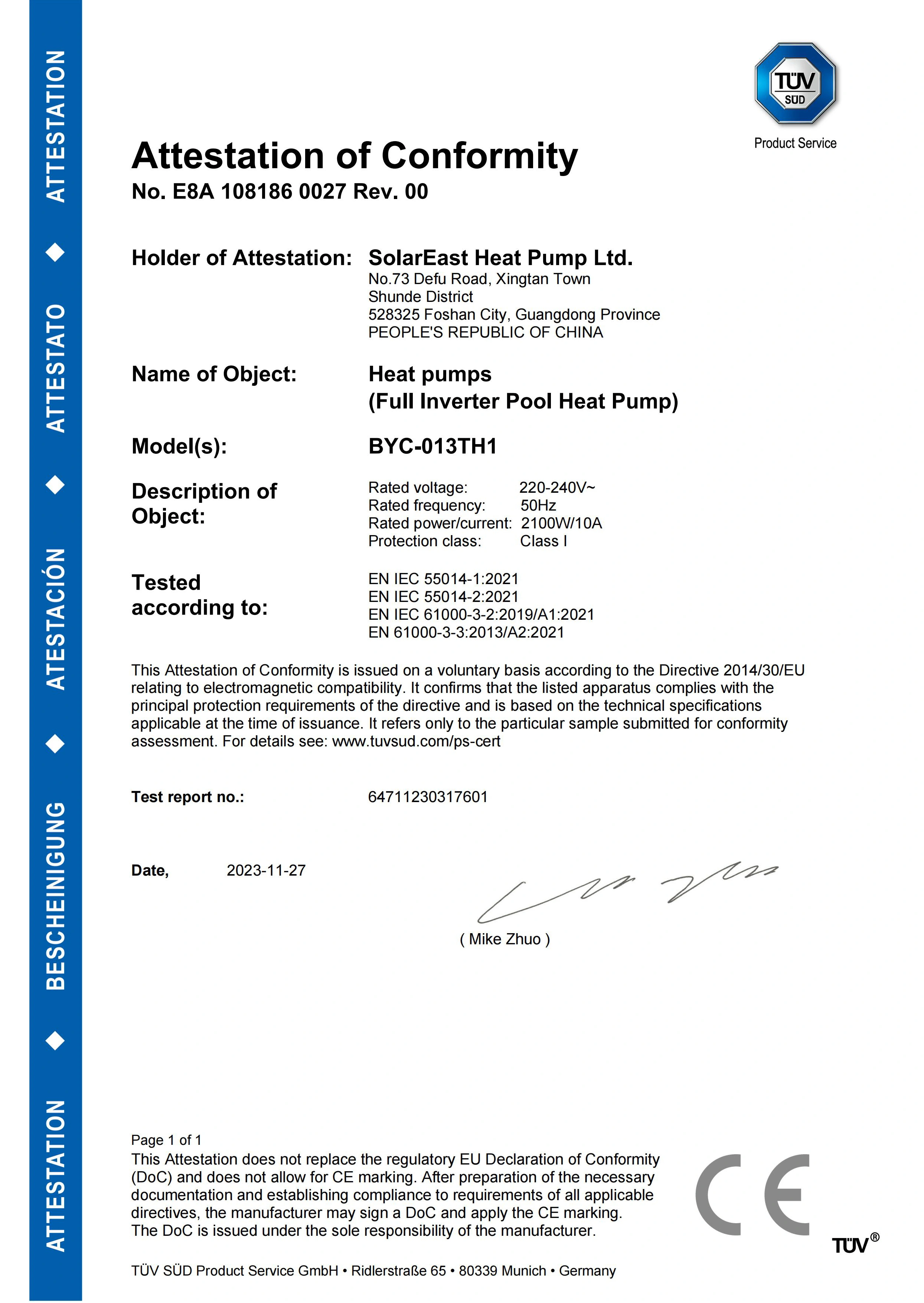 Commercial Air to Water Heat Pump