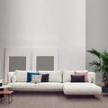 Nordic fabric sofa set furniture living room three person L-shaped corner white leather sofa living room home furniture1