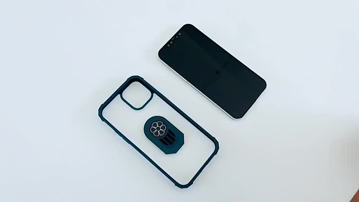 Funda de acrílico para teléfono con anillo