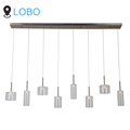 Sleep Inn Kitchen Dining Island Room 8 Headlamp Linear Modern Chandelier Pendant Light With Glass Ball1