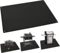 الألياف الزجاجية السيليكون طلاء النار Fireproof Fire Pit Mat Premium Deck و Patio Grill Mat BBQ تحت Grill MAT1