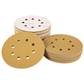 Ceramic Hook Sanding Paper Abrasive Discs Polishing Pads Fiber Yellow Sanding Discs 150mm1