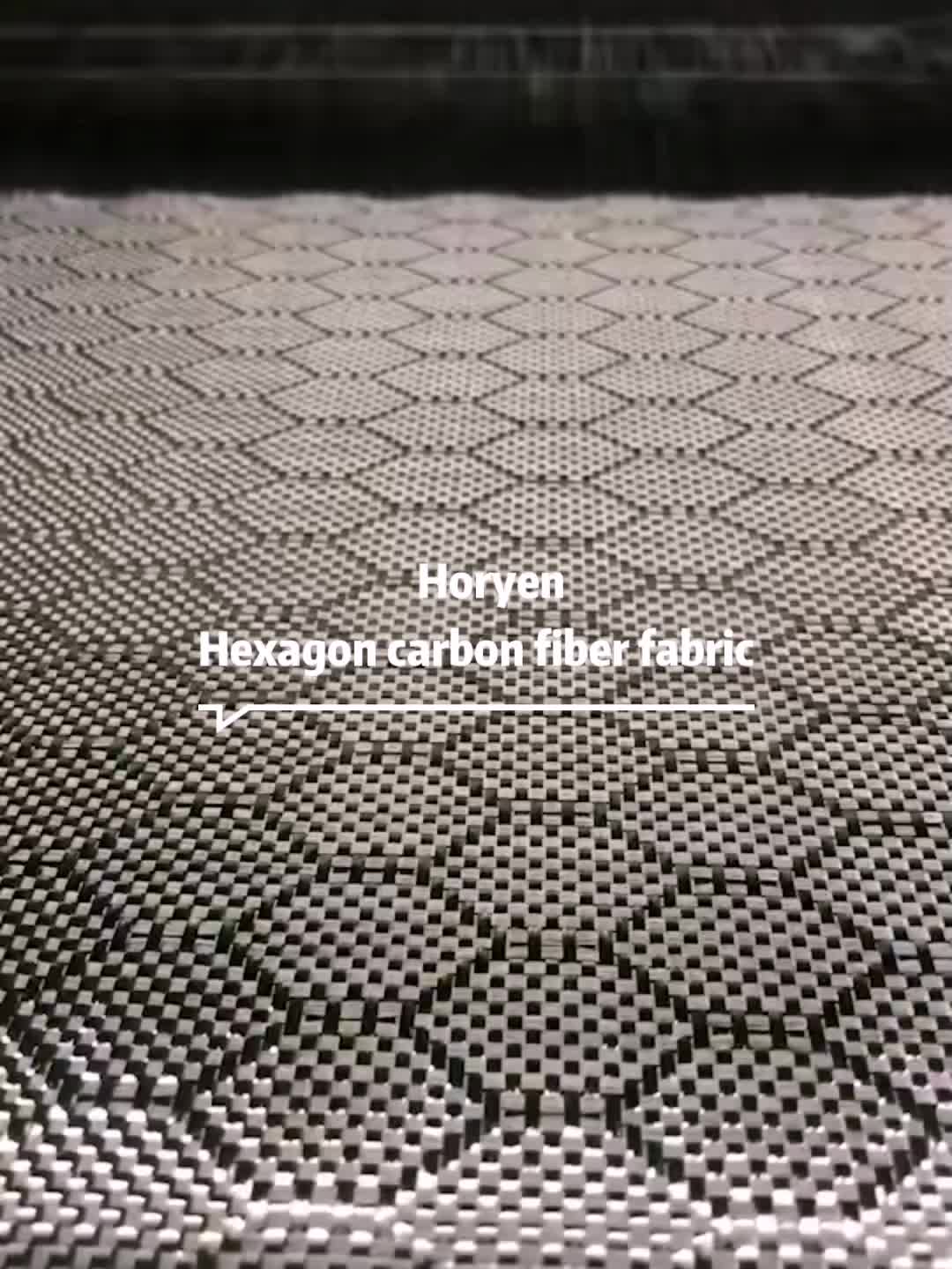 Haut module 240g Fabricant de tissu en fibre de carbone hexagonal1