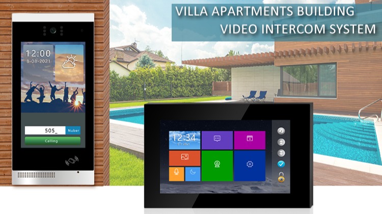 Venta en caliente Venta multiaparación Dimensura Digital con cámara de 8 pulgadas Pantalla táctil completa Sistema de teléfono de la puerta de video múltiple