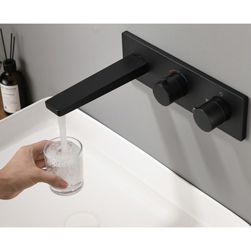 The New Trend of Commercial Space Decoration: In-depth Evaluation of Commercial Black Wall Mounted Basin Faucet