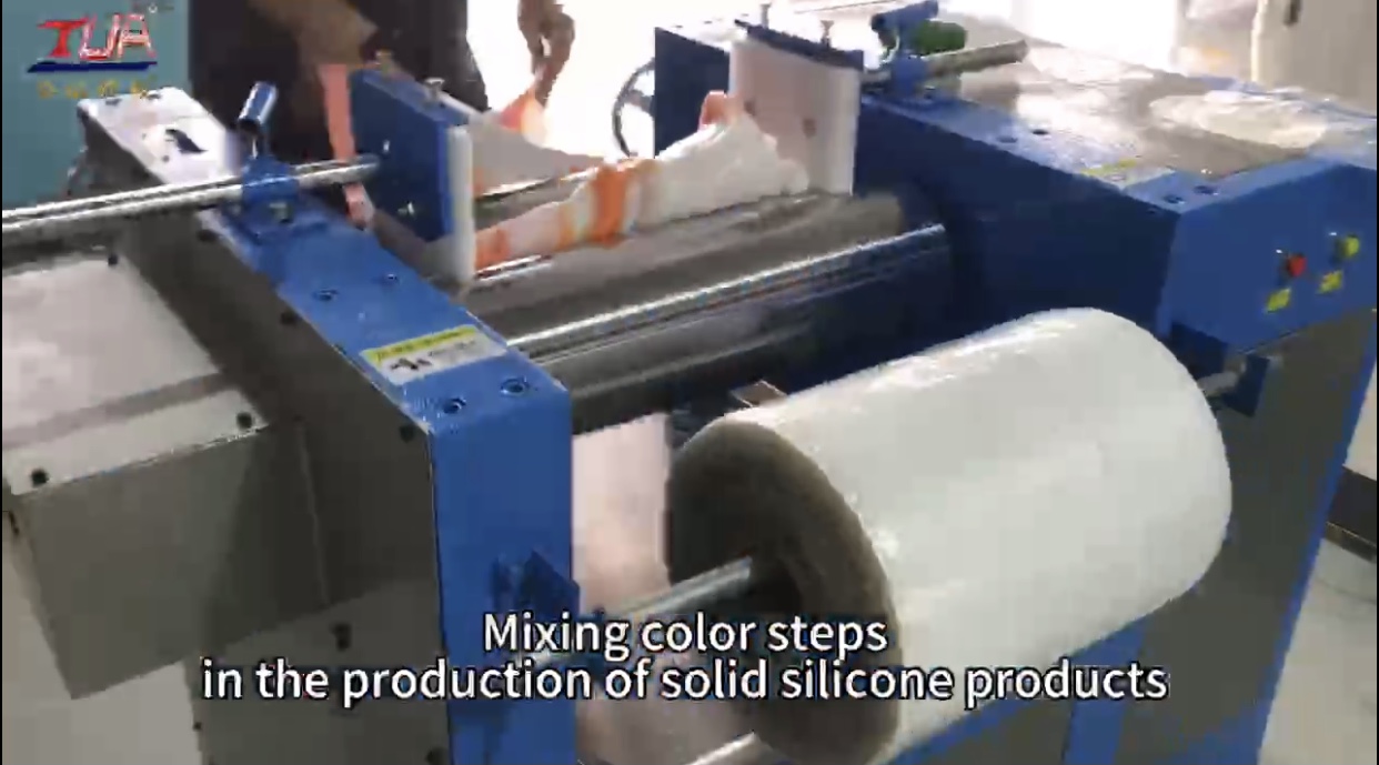 Silicone color mixing machine