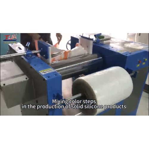 Silicone color mixing machine