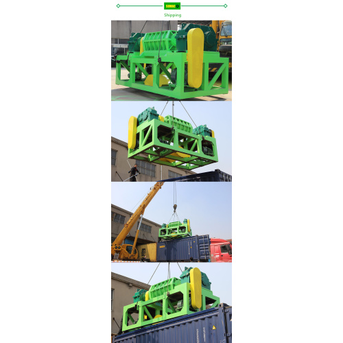 Shipment of tire shredder machine