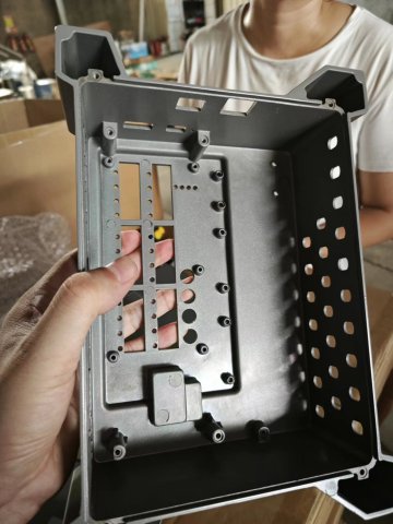 Enclosure powder coating